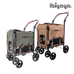 【IBIYAYA 依比呀呀】大米號寵物推車（軍綠/乾燥玫瑰粉）(寵物推車)