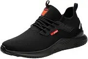 [FM2018XSL] Safety Shoes Men Women Work Shoes, Lightweight Steel Cap Shoes, Sporty, Non-Slip, Breathable Protective Shoes, Steel Toe Cap Trainers