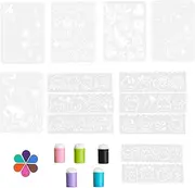 Sponge Finger Painting Set,Finger Painting Sponge Toy - Drawing Sponge Dauber Set, Finger Craft Drawing Tools With 6 Color Stamp Pads For Stamping, Drawing
