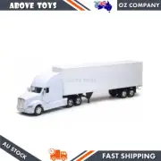 NewRay Diecast Model White No Decal Kenworth T700 Long Hauler Truck 1:32 Scale