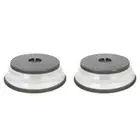 2x Tovolo Microwave Collapsible Food Cover Protector Rnd Large 31.5cm Charcoal