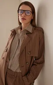 [Saint Laurent] Tortoiseshell Acetate Glasses