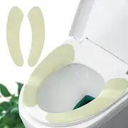 Iensen Thin and Warm Toilet Seat Cover Pad – Self-Adhesive, Adjustable and Cut-to-Fit, Comfortable and Easy to Clean, Perfect for Home Bathrooms (Green)