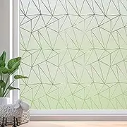 Window Privacy Film Frosted Glass Decorative Thermal Film,Static Cling Bathroom Insulation Film Heat Blocking,Peel and Stick Front Door Home Opaque Cover Day and Night,29.5 x 157.5 Inch,Pure