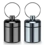 2 Pack Mini Pill Case Small Pill Holder Keychain for Purse - Portable Travel ...