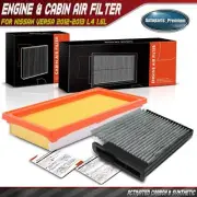 Engine & Activated Carbon Cabin Air Filter for Nissan Versa 2012-2013 L4 1.6L (for: Nissan)