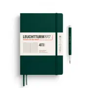 Leuchtturm1917 Notebook Medium A5 411 Ruled Pages Hardcover - Forest Green