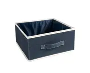 4-Layer Hanging Bag Closet Wardrobe Clothes Organizer Basket Drawer Storage Box-Navy Blue Drawer