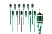 Harbour Housewares Bamboo Garden Fire Torches - 60cm - Green - Pack of 12
