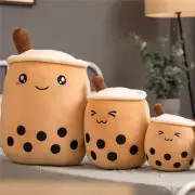 Cute Fruit Drink Plush Stuffed Soft Strawberry Milk Tea Plush Boba Tea Cup Toy B