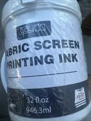 Caydo Fabric Screen Printing BLACK Ink, 32 Ounce for T-Shirt and Silkscreen (g)