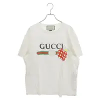 在飛比找蝦皮購物優惠-GUCCI 古馳襯衫LOGO 短袖白色 紅色 日本直送 二手