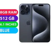 Apple iPhone 15 Pro (512GB, Blue) Australian Stock - Excellent - Refurbished
