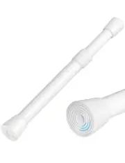 Spring Tension Heavy Duty Curtain/Shower Rod 28"-48" White NEW