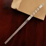 Pair Pure S999 Silver Chopsticks 210*4.7mm Tableware New Year Gift