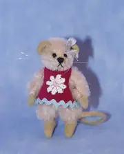 DEB CANHAM "PINKY" MINI MOUSE IN CLARET DRESS