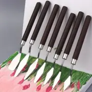 5 Pcs Stainless Palette Knife Scraper Spatula Set For Artist Painting Knives