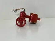 SPF BFV-1-NC 4" Grooved Butterfly Valve Gear Actuator & Tamper Switch SPF Anvil