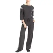 Josie Natori Womens Chi French Terry Pants grey, M