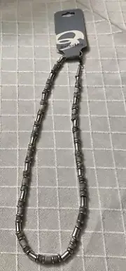 18 in. Vtg Silver Tone Boho, Skater, Musician Surfer Necklace