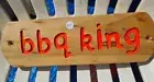 Personalised timber sign, BBQ king