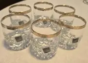 Vintage Whiskey Glasses - Set Of 6 Circleware Versailles 8oz New