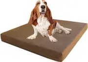 Gel Cooling Memory Foam Pad Dog Waterproof Pet Bed Extra Large XL 48"X30" Crate