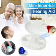 1 Pair Mini Hearing Aids In-Ear Digital Enhancer Voice Sound Amplifier USB