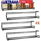 4/8Pcs Herb Spice Jar Rack Kitchen Cupboard Door Wall Storage Cabinet Organiser