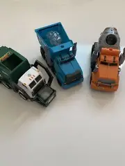 Matchbox - Dump Truck, Cement Truck And Garbage Truck Lot Of 3