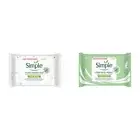 Simple Kind To Skin Micellar Cleansing Wipes + Cleansing Facial Wipes (25+25)