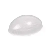 Oval Bulkhead and Bollard Shade Small in White Superlux Lighting - QJ1000