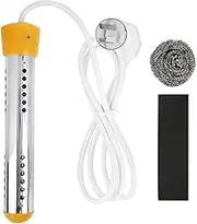 Immersion Heater 1.5m 2000W High Power With Protective Cover, Water Heating Rod, AU Plug 220-240V Yellow (Not Automatic Power-Off)