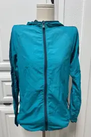 Girls all in Packable Jacket Teal Blue All In Motion Size-XL 16