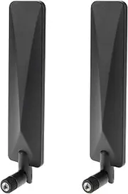 VGOL 2PCS WiFi 6E Antenna Tri-Band Adapter 5dBi Antenna RP-SMA Male Antenna 2.4GHz 5GHz 6GHz Antenna for PC Desktop Laptop Network Routers