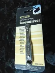 NEW NOS USA General Tools 807 Slotted Phillips Steel Ratchet Offset Screwdriver