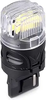 M's Basic by IPF Back Lamp, LED Car T20, 800lm, 6000K, White, For 12V, Includes 1 Pack, Supports Vehicle Inspection, Constant Current Circuit, Non-Polarity, High Diffusion Lens Cut, High Brightness