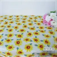 在飛比找Yahoo!奇摩拍賣優惠-太陽花向日葵棉麻桌巾桌布背景布~可訂做