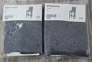 LOT OF 2 - NEW Ikea BERGMUND Gunnared Melange Gray Chair Slip Covers 704.810.91