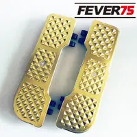 在飛比找蝦皮商城優惠-Fever75 哈雷CNC前大腳踏 魔術方塊沙漠金款