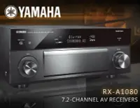 在飛比找Yahoo!奇摩拍賣優惠-【風尚音響】YAMAHA RX-A1080  7.2聲道 A