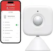 SwitchBot Smart Motion Door Sensor - Wireless Home Security System, PIR Motion Detector Alert, Add SwitchBot Hub Mini to Make it Compatible with Alexa