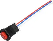 TINEASUR Double Flash Switch Motorcycle Switch Key Led Signals Motorcycle Double Flash Button Number Mounting Controls Flasher Emergency Metal
