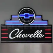Chevrolet Chevelle LED Flex-Neon Look Sign - Art Deco Marquee - GM - Chevy - SS