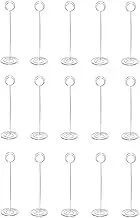 Tall Table Number Holder,15Pcs Table Number Holders,Classy Table Picture Stands Wire Photo Holder, Place Card Holder,Clip Menu Memo Note Stand for Restaurants, Weddings and Banquets (Silver)