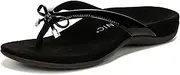 [Vionic] Women's Rest Bella Toe Post Sandal- Suppportive Ladies Orthotic Sandals that include Three Zone Comfort with Arch Support- Flip Flop for Ladies, Medium and Wide Width Size 5-12