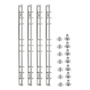 B5 Ring Binder Mechanisms, 4 Set 9-Hole Replacement Binder Planners, 1.5cm Ring