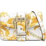 VERSACE JEANS COUTURE COUTURE A SPALLA BAG WHITE GOLD WOMENS