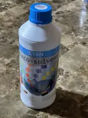 1L Cyan Eco-Solvent Ink for Roland, Mutoh, Mimaki, & more; See Description