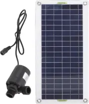 Solar Fountain Pump Kit, 30W 12V 800L/H Polysilicon Solar Panel Water Pump for B